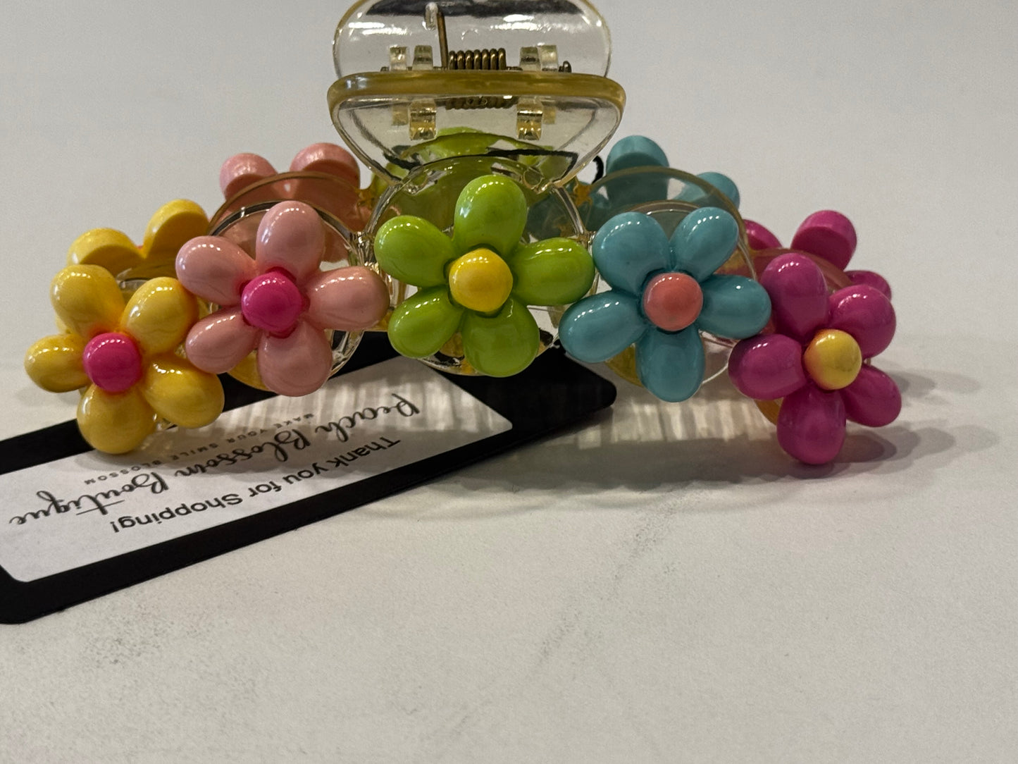Colorful Flower Clawclip