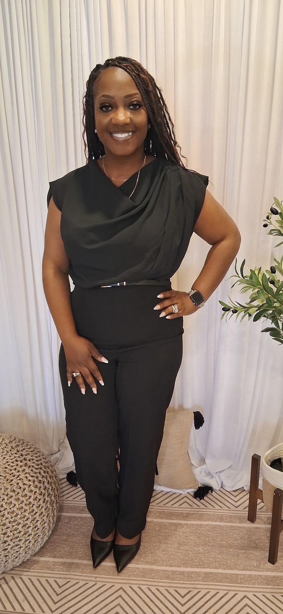 Contrast Jumpsuit