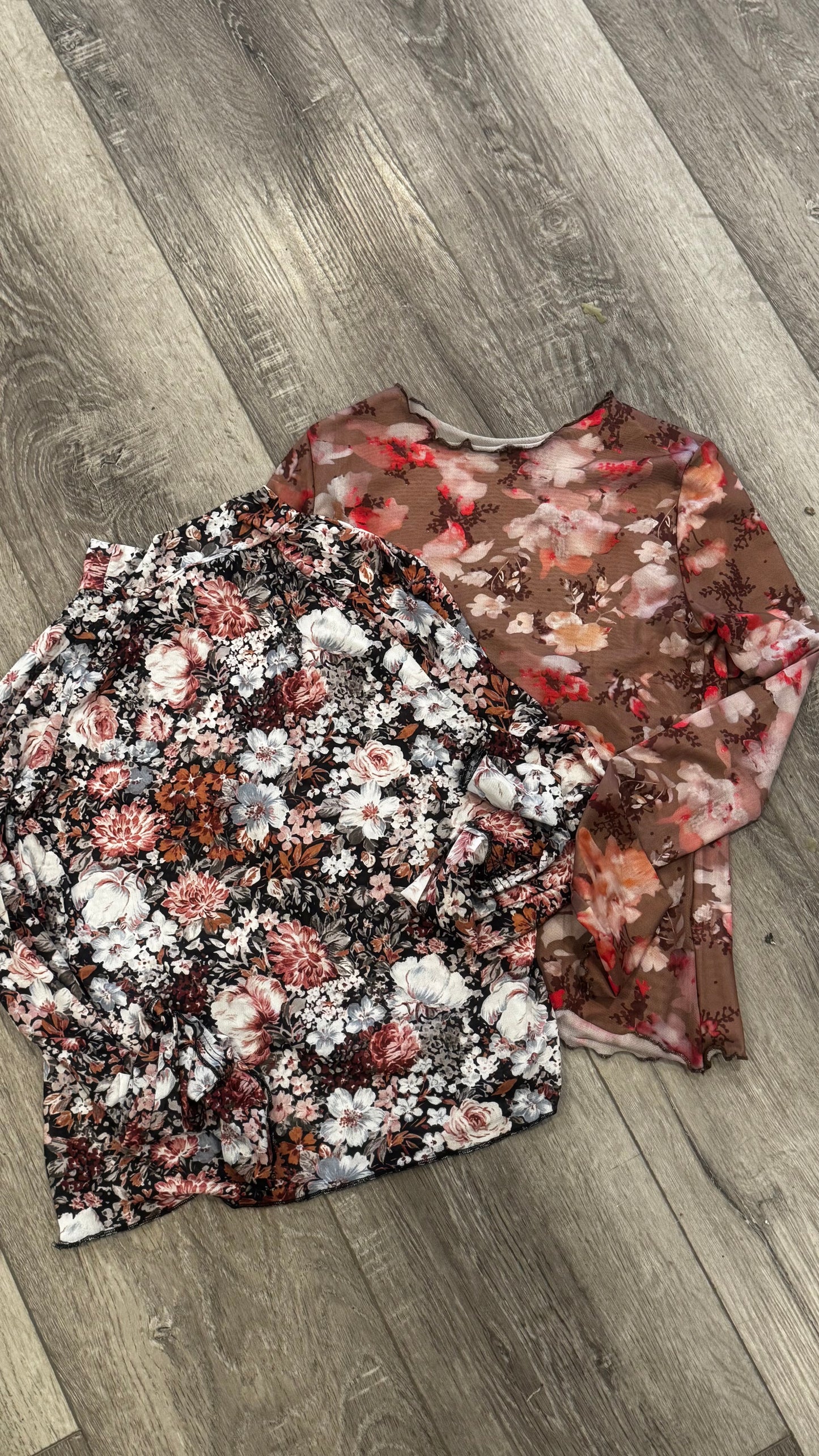 Floral Mesh Top