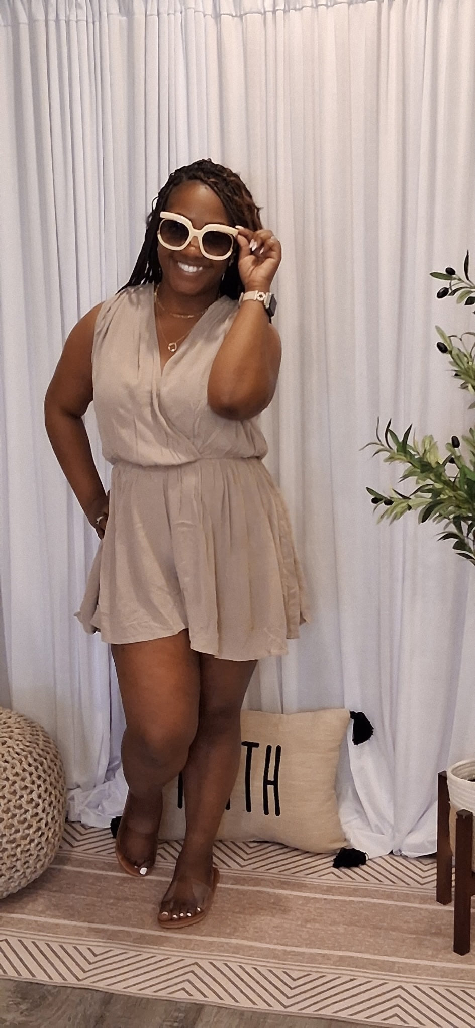 Open Back Romper