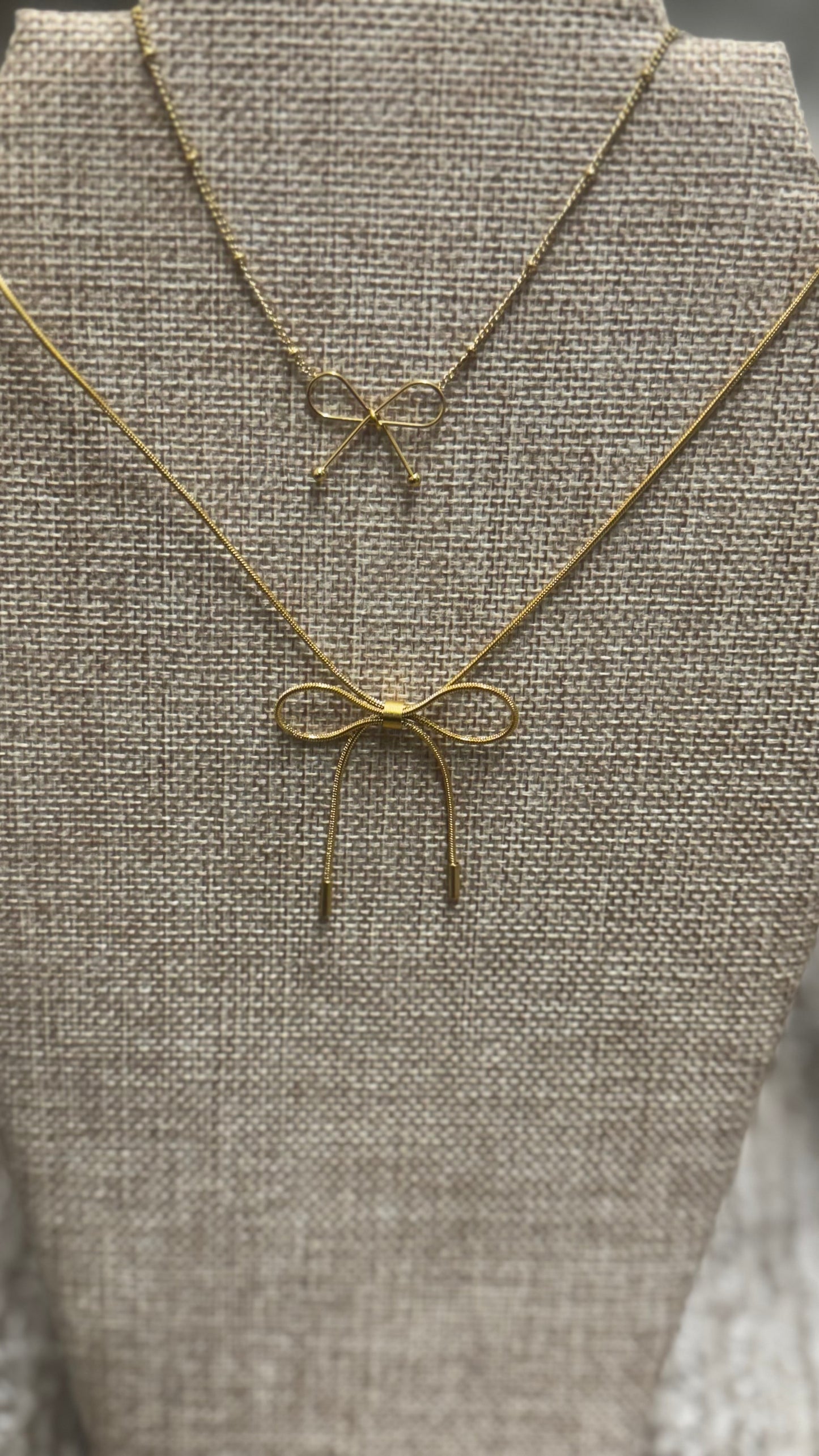 Large Bow Necklace