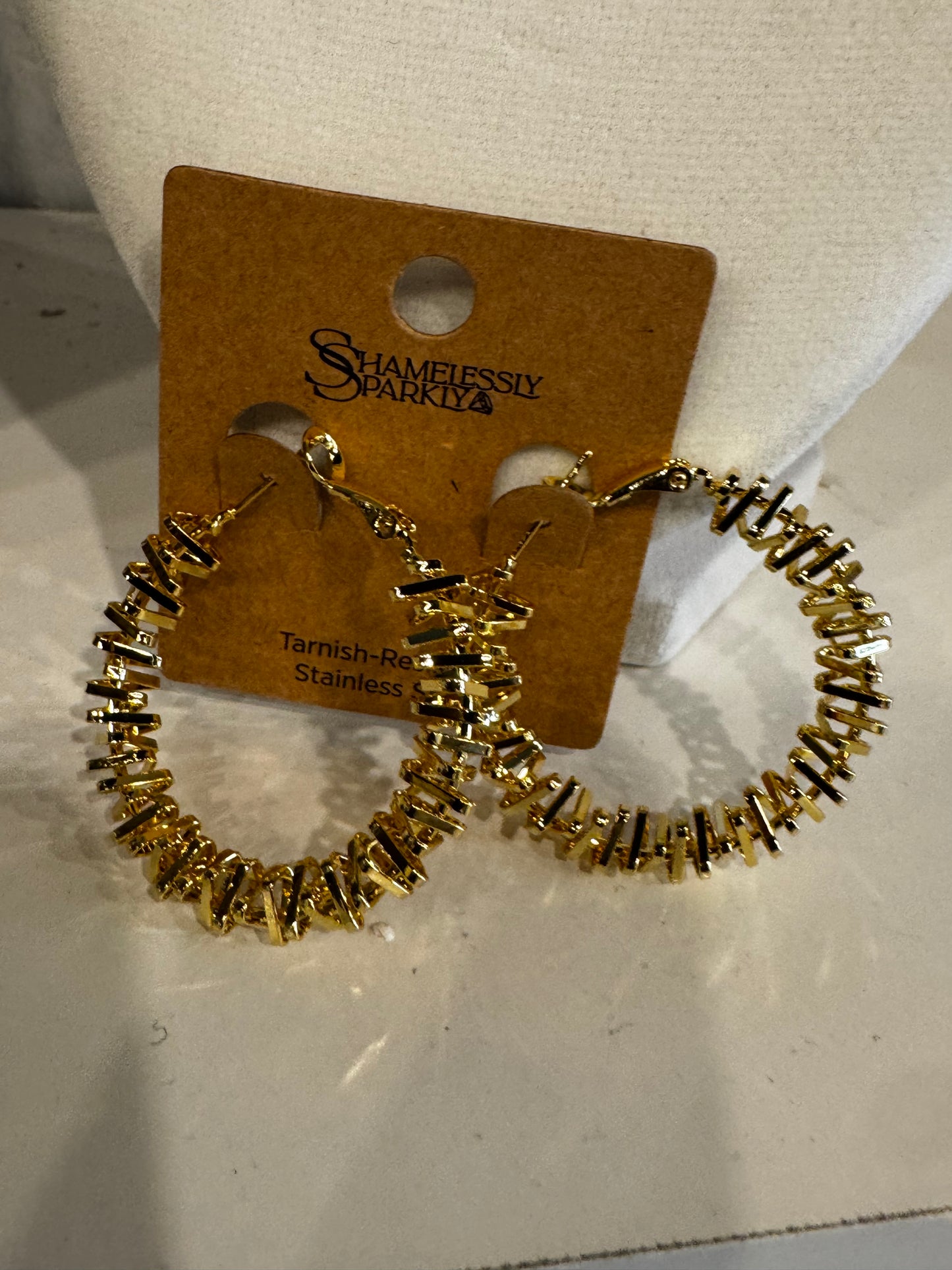 18k Waterproof Non-tarnish Stainless Steel Hoops
