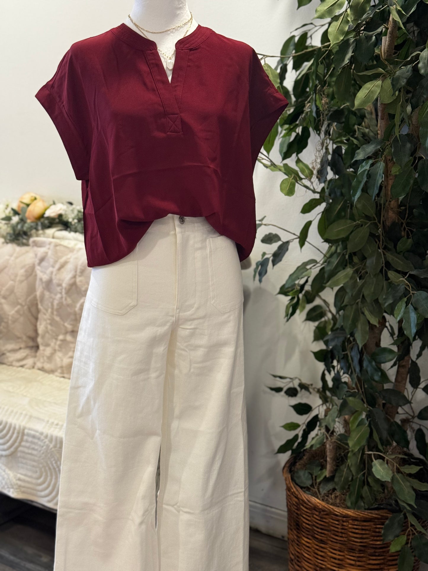 V-Neck Blouse
