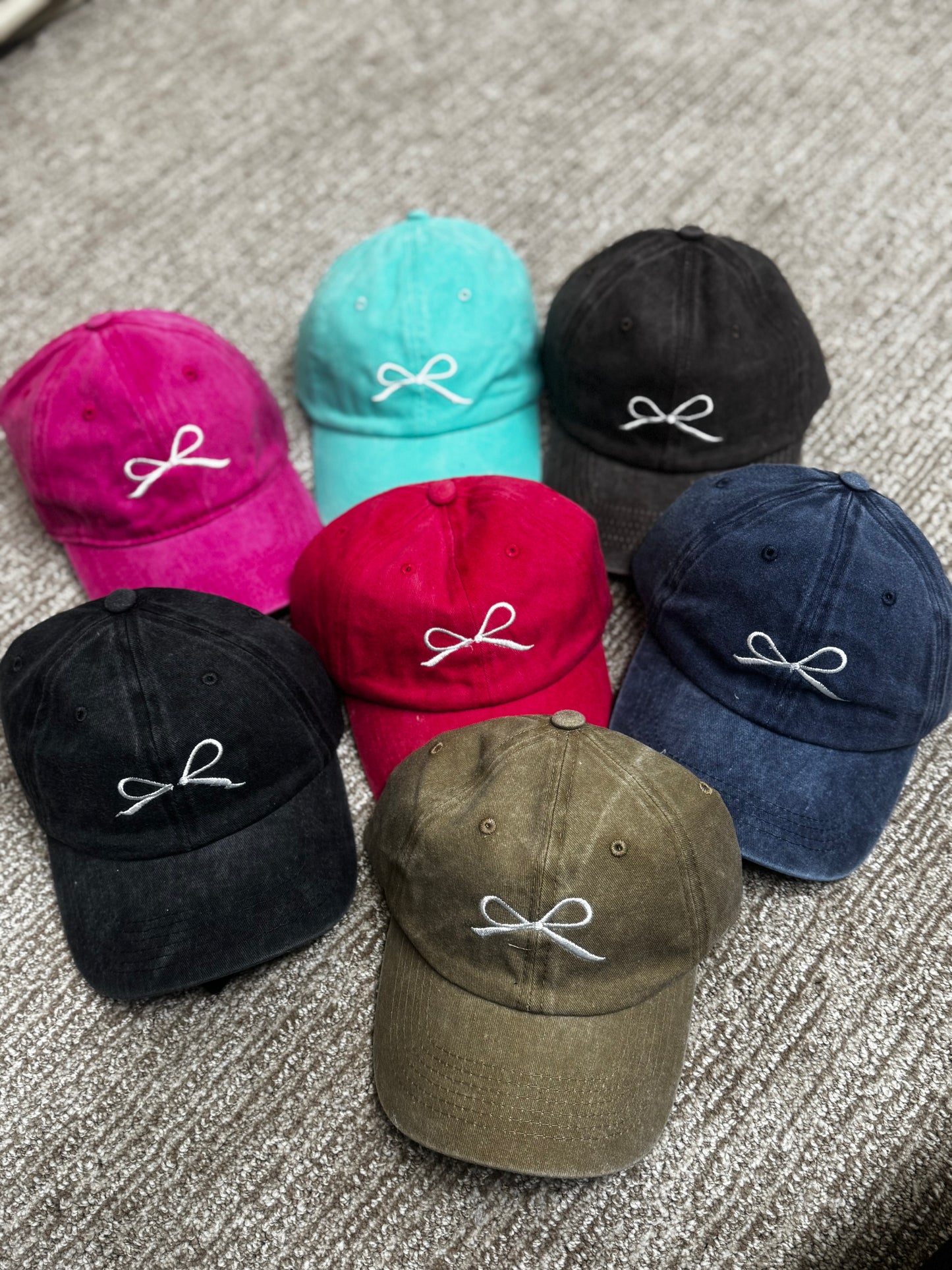 Coquette Ribbon Embroidered Cap