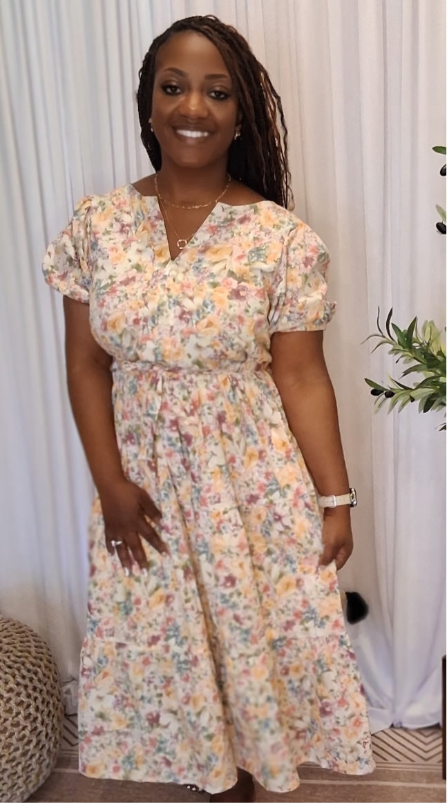 Floral Belted Dress
