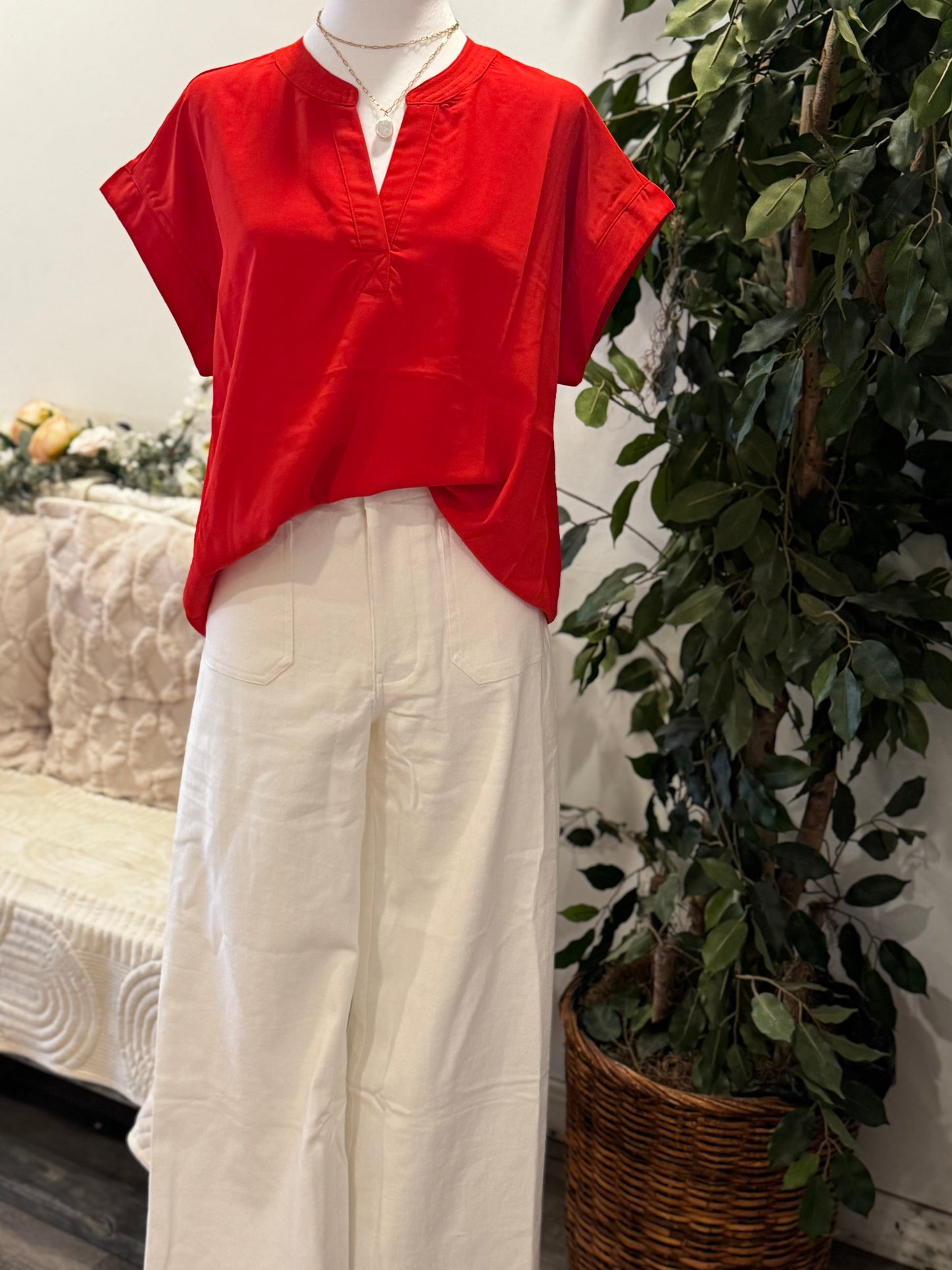 V-Neck Blouse