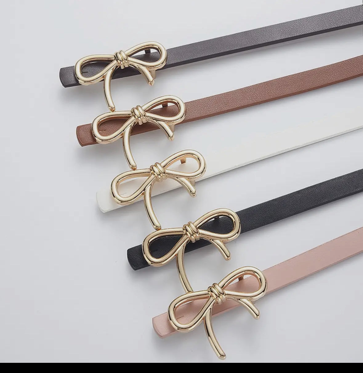 Bow Skinny Belt
