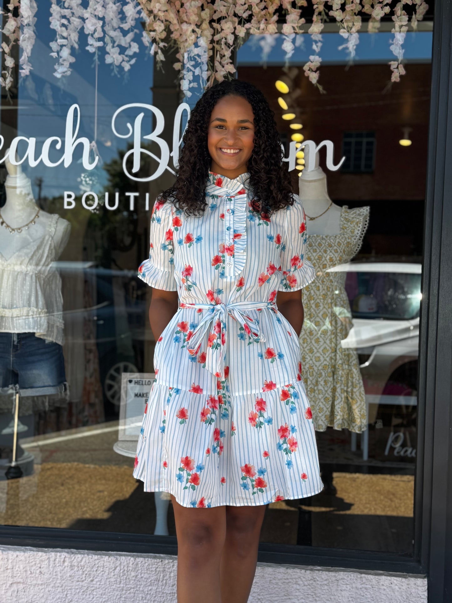 Belted Mini Dress