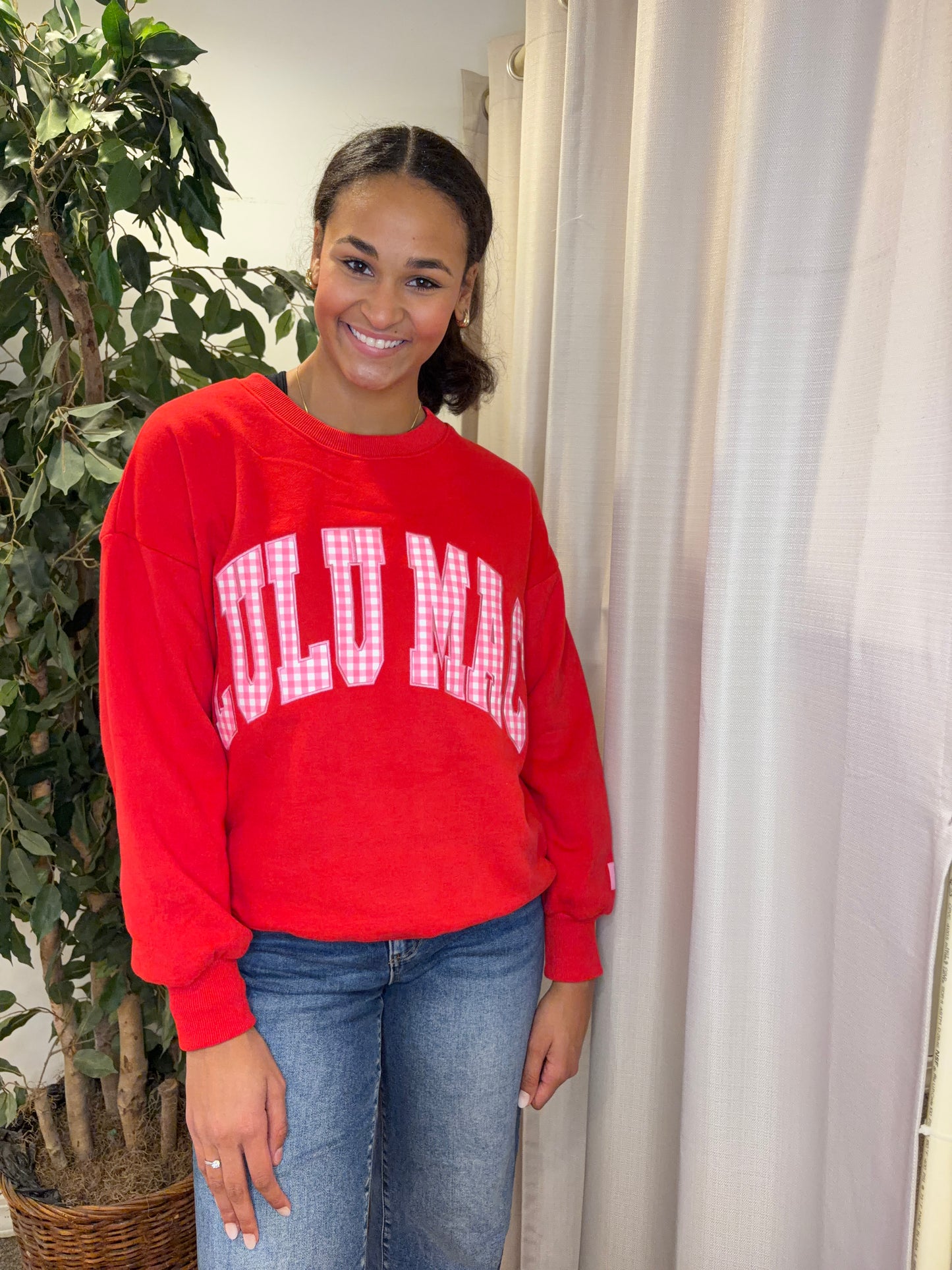 Red checkered Lulu Mac