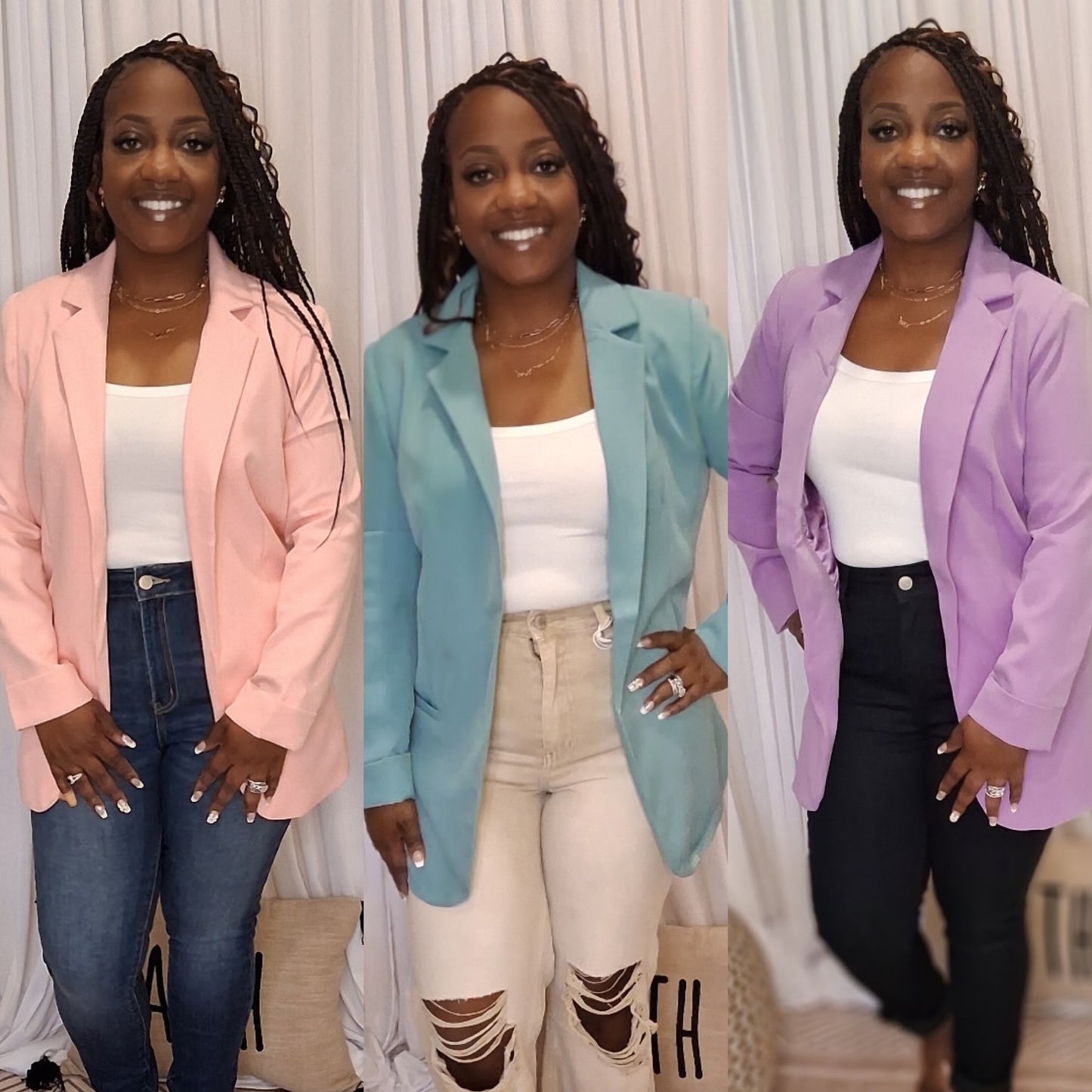 OPEN FRONT CLASSIC BLAZER