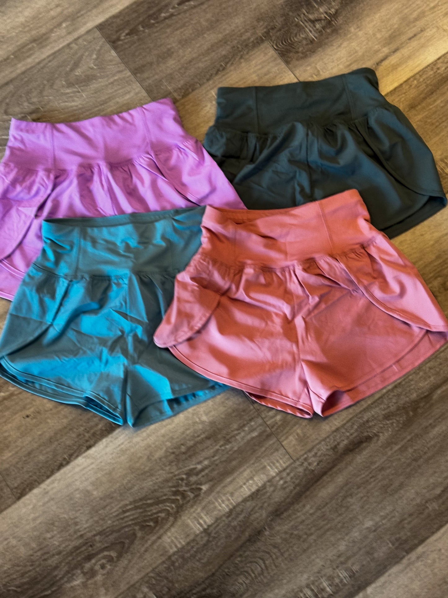 Zippered Back Shorts