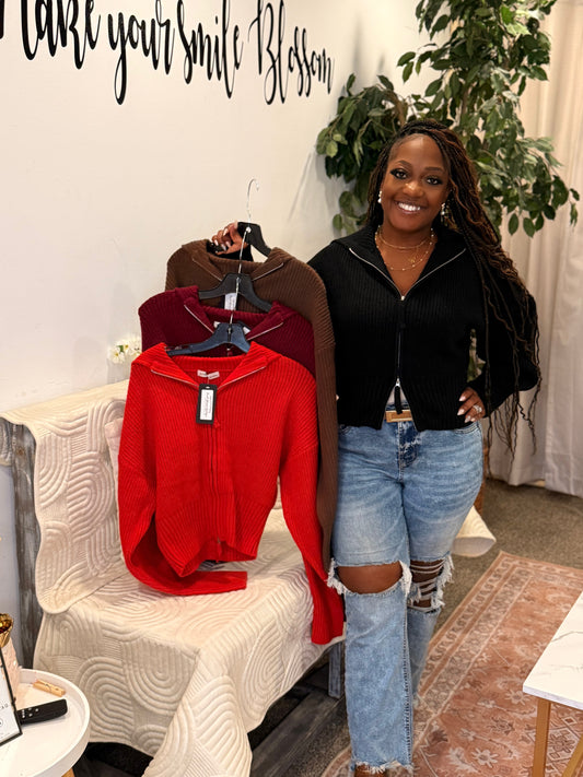 Zip Up Sweater