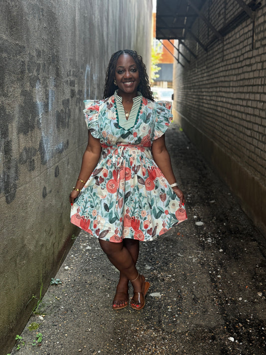 Pintucked Dress