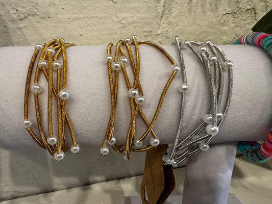 Stretchy Layered Guitar String Bracelets Sets