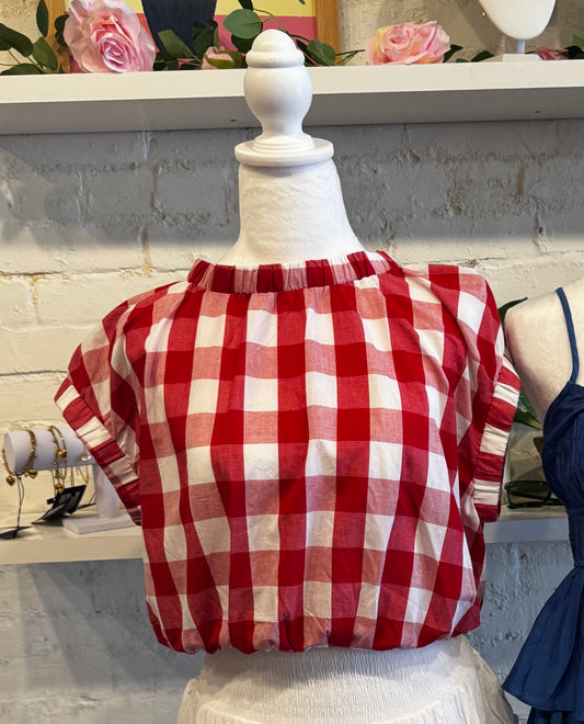 Gingham Crop Top
