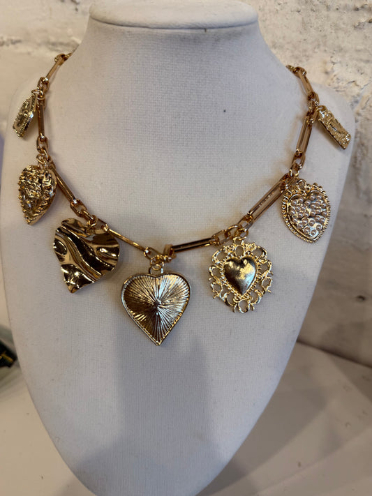 Heart Charm Chain Necklace