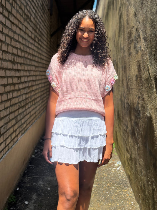 Flower Sweater Knit