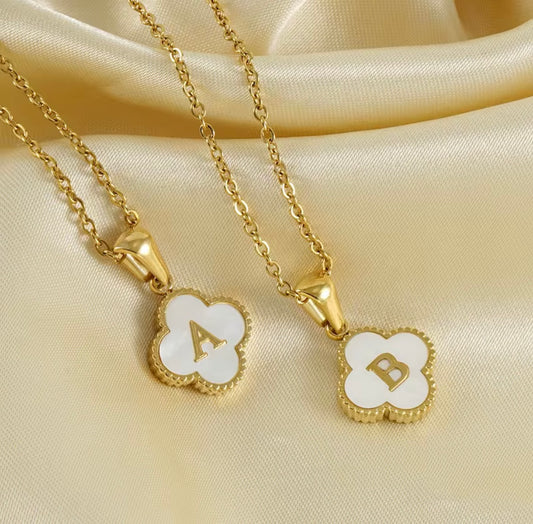 Clover Initial Necklace