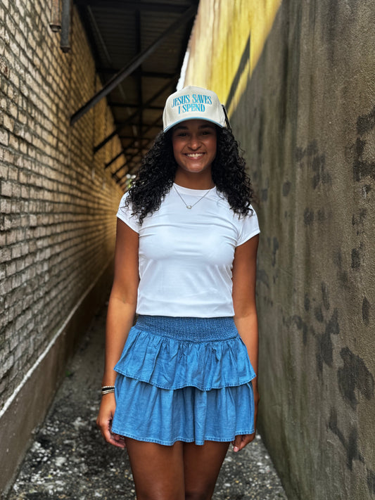 Shirred Skirt