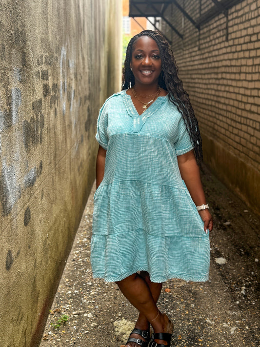 V-neck Dress