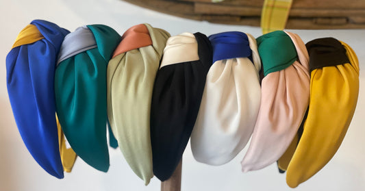 Two tone colorblock headbands